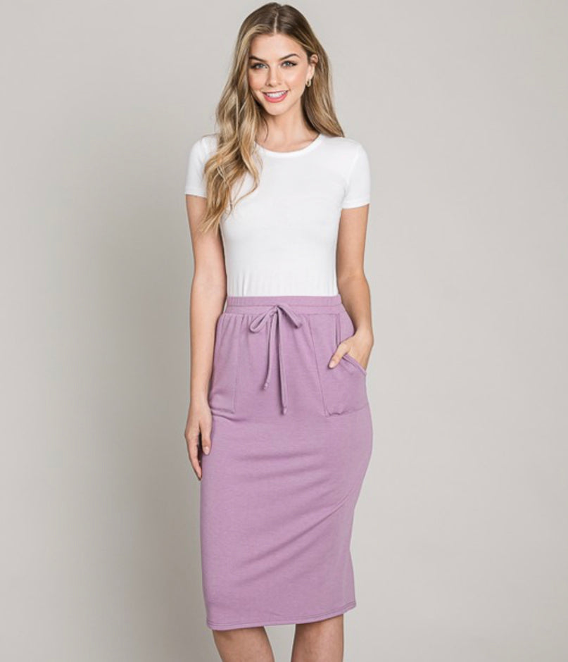 DRAWSTRING SKIRT