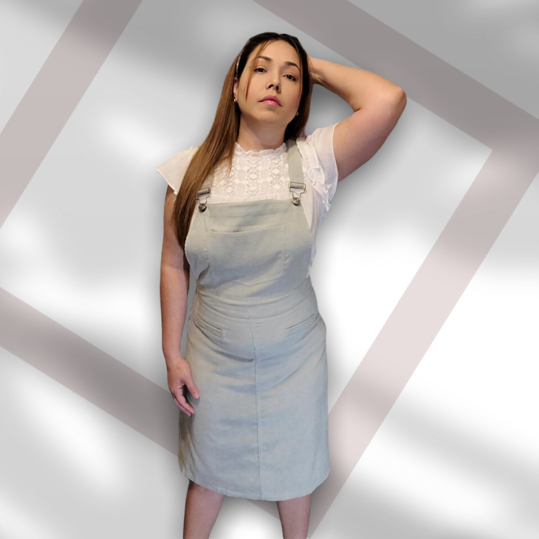 MINT OVERALL DRESS