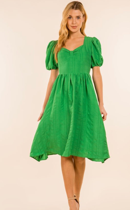 The Kelly green dress